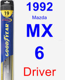 Driver Wiper Blade for 1992 Mazda MX-6 - Hybrid