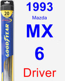 Driver Wiper Blade for 1993 Mazda MX-6 - Hybrid