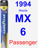 Passenger Wiper Blade for 1994 Mazda MX-6 - Hybrid