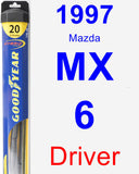 Driver Wiper Blade for 1997 Mazda MX-6 - Hybrid