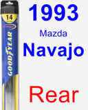 Rear Wiper Blade for 1993 Mazda Navajo - Hybrid