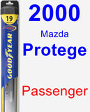 Passenger Wiper Blade for 2000 Mazda Protege - Hybrid