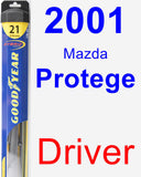 Driver Wiper Blade for 2001 Mazda Protege - Hybrid