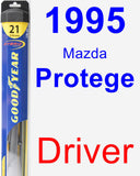 Driver Wiper Blade for 1995 Mazda Protege - Hybrid