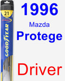 Driver Wiper Blade for 1996 Mazda Protege - Hybrid