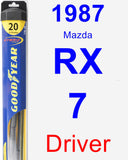 Driver Wiper Blade for 1987 Mazda RX-7 - Hybrid