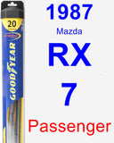 Passenger Wiper Blade for 1987 Mazda RX-7 - Hybrid