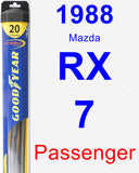 Passenger Wiper Blade for 1988 Mazda RX-7 - Hybrid
