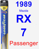 Passenger Wiper Blade for 1989 Mazda RX-7 - Hybrid
