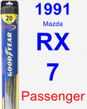 Passenger Wiper Blade for 1991 Mazda RX-7 - Hybrid
