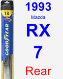 Rear Wiper Blade for 1993 Mazda RX-7 - Hybrid