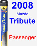 Passenger Wiper Blade for 2008 Mazda Tribute - Hybrid