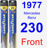 Front Wiper Blade Pack for 1977 Mercedes-Benz 230 - Hybrid