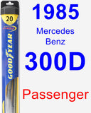 Passenger Wiper Blade for 1985 Mercedes-Benz 300D - Hybrid