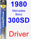 Driver Wiper Blade for 1980 Mercedes-Benz 300SD - Hybrid