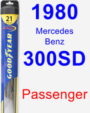 Passenger Wiper Blade for 1980 Mercedes-Benz 300SD - Hybrid