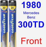 Front Wiper Blade Pack for 1980 Mercedes-Benz 300TD - Hybrid