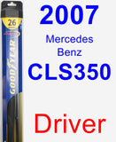 Driver Wiper Blade for 2007 Mercedes-Benz CLS350 - Hybrid