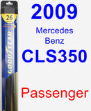 Passenger Wiper Blade for 2009 Mercedes-Benz CLS350 - Hybrid