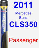 Passenger Wiper Blade for 2011 Mercedes-Benz CLS350 - Hybrid