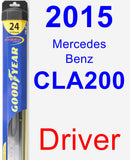 Driver Wiper Blade for 2015 Mercedes-Benz CLA200 - Hybrid