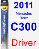 Driver Wiper Blade for 2011 Mercedes-Benz C300 - Hybrid