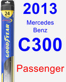 Passenger Wiper Blade for 2013 Mercedes-Benz C300 - Hybrid