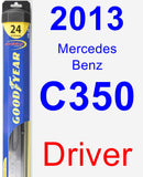 Driver Wiper Blade for 2013 Mercedes-Benz C350 - Hybrid