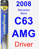 Driver Wiper Blade for 2008 Mercedes-Benz C63 AMG - Hybrid