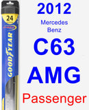 Passenger Wiper Blade for 2012 Mercedes-Benz C63 AMG - Hybrid