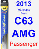 Passenger Wiper Blade for 2013 Mercedes-Benz C63 AMG - Hybrid