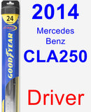 Driver Wiper Blade for 2014 Mercedes-Benz CLA250 - Hybrid