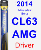 Driver Wiper Blade for 2014 Mercedes-Benz CL63 AMG - Hybrid