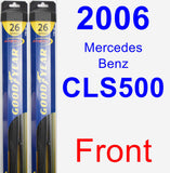 Front Wiper Blade Pack for 2006 Mercedes-Benz CLS500 - Hybrid