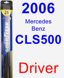 Driver Wiper Blade for 2006 Mercedes-Benz CLS500 - Hybrid