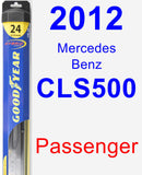 Passenger Wiper Blade for 2012 Mercedes-Benz CLS500 - Hybrid