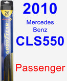 Passenger Wiper Blade for 2010 Mercedes-Benz CLS550 - Hybrid