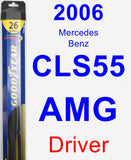 Driver Wiper Blade for 2006 Mercedes-Benz CLS55 AMG - Hybrid