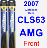 Front Wiper Blade Pack for 2007 Mercedes-Benz CLS63 AMG - Hybrid