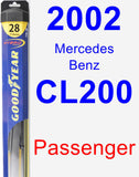 Passenger Wiper Blade for 2002 Mercedes-Benz CL200 - Hybrid