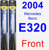 Front Wiper Blade Pack for 2004 Mercedes-Benz E320 - Hybrid