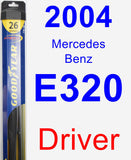 Driver Wiper Blade for 2004 Mercedes-Benz E320 - Hybrid