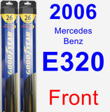 Front Wiper Blade Pack for 2006 Mercedes-Benz E320 - Hybrid