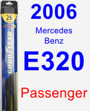 Passenger Wiper Blade for 2006 Mercedes-Benz E320 - Hybrid