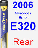 Rear Wiper Blade for 2006 Mercedes-Benz E320 - Hybrid