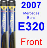 Front Wiper Blade Pack for 2007 Mercedes-Benz E320 - Hybrid