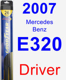 Driver Wiper Blade for 2007 Mercedes-Benz E320 - Hybrid