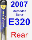 Rear Wiper Blade for 2007 Mercedes-Benz E320 - Hybrid