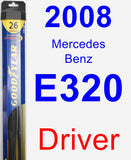 Driver Wiper Blade for 2008 Mercedes-Benz E320 - Hybrid