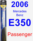 Passenger Wiper Blade for 2006 Mercedes-Benz E350 - Hybrid
